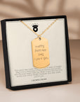 Handwritten Engraved Tag Necklace