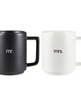 Matte Stackable Mug Set - Mr. & Mrs.