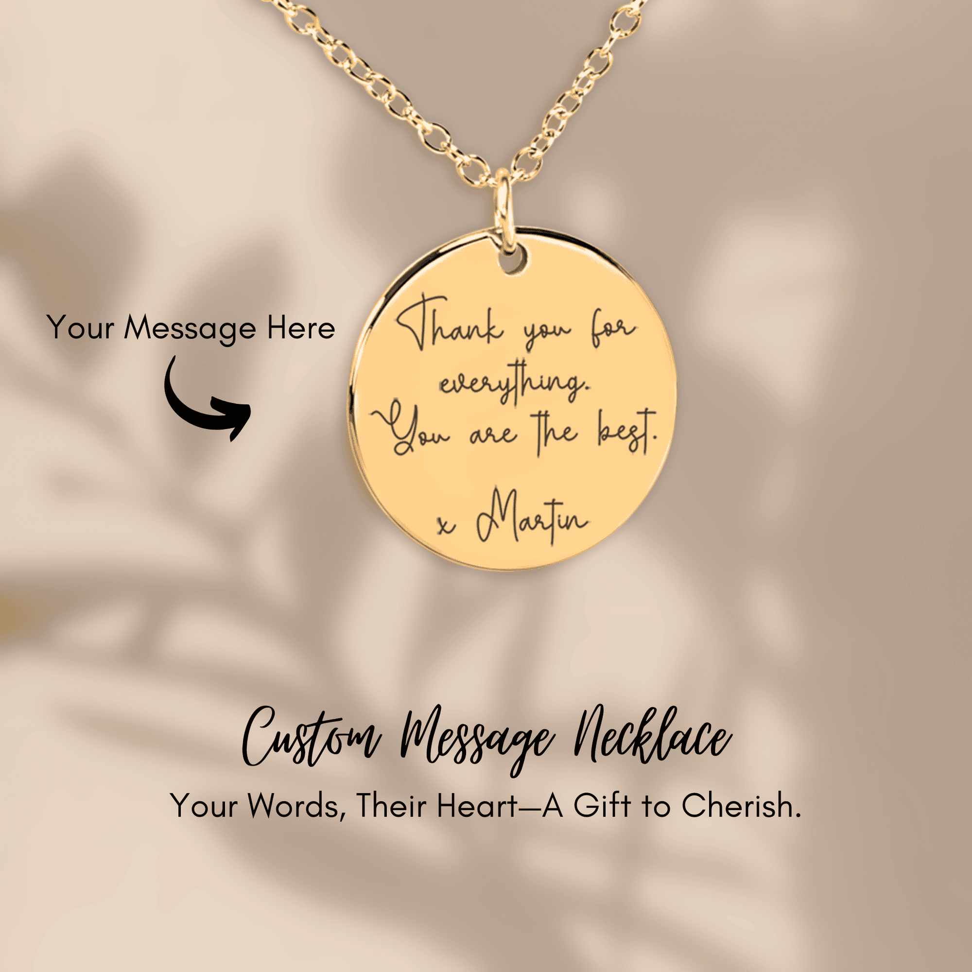 Personalized Message Necklace