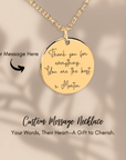 Personalized Message Necklace