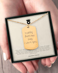 Handwritten Engraved Tag Necklace