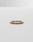 Round Eternity Band- Black