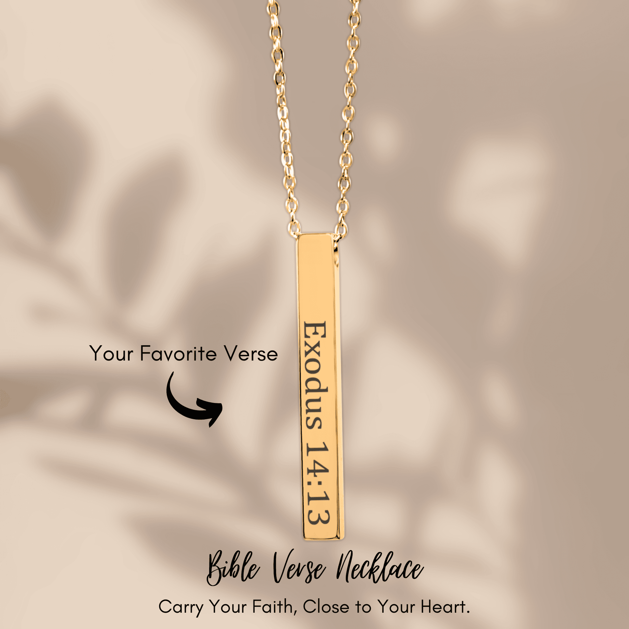 Custom Bible Verse Necklace