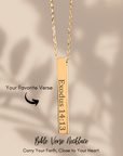 Custom Bible Verse Necklace