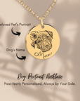 Personalized Dog Portrait Necklace