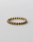 Round Eternity Band- Black