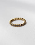 Round Eternity Band- Black