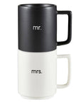 Matte Stackable Mug Set - Mr. & Mrs.